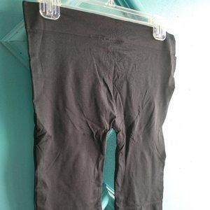 DEB 1x/2x Black long bike shorts with faux snaps